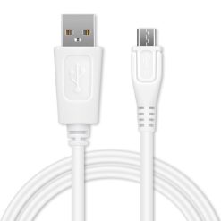 Cable de teléfono V5 micro usb color Blanco