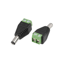 CONECTOR DC MACHO PARA CAMARAS