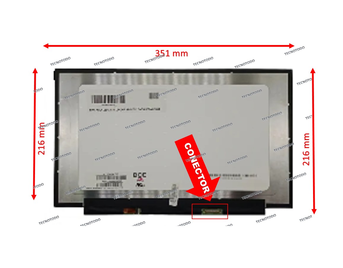 PANTALLA LED 15.6 SLIM 30 PIN HD B/DELGADO S/GA B156XTN08.1 NT156WHM-N43 NT156WHM-N44