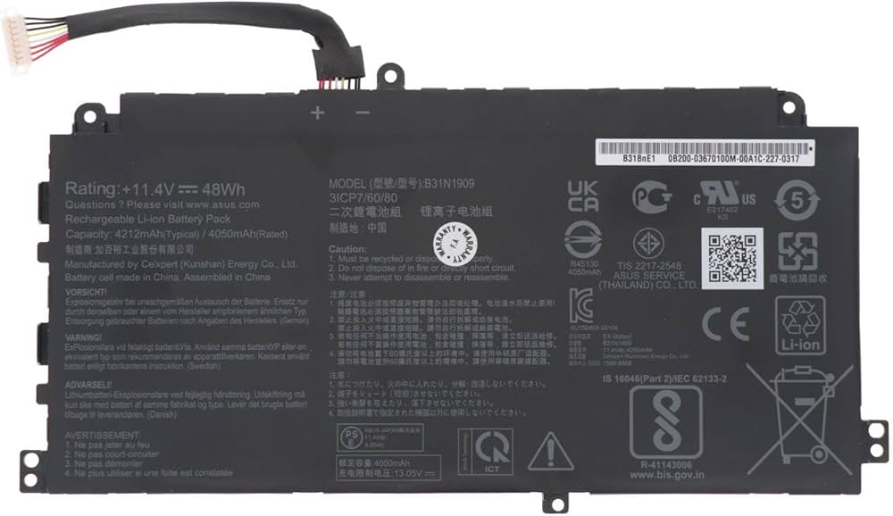 BATERIA ASUS EXPERTBOOK P2 2451 B31N1909 ORIGINAL 3 CELDAS