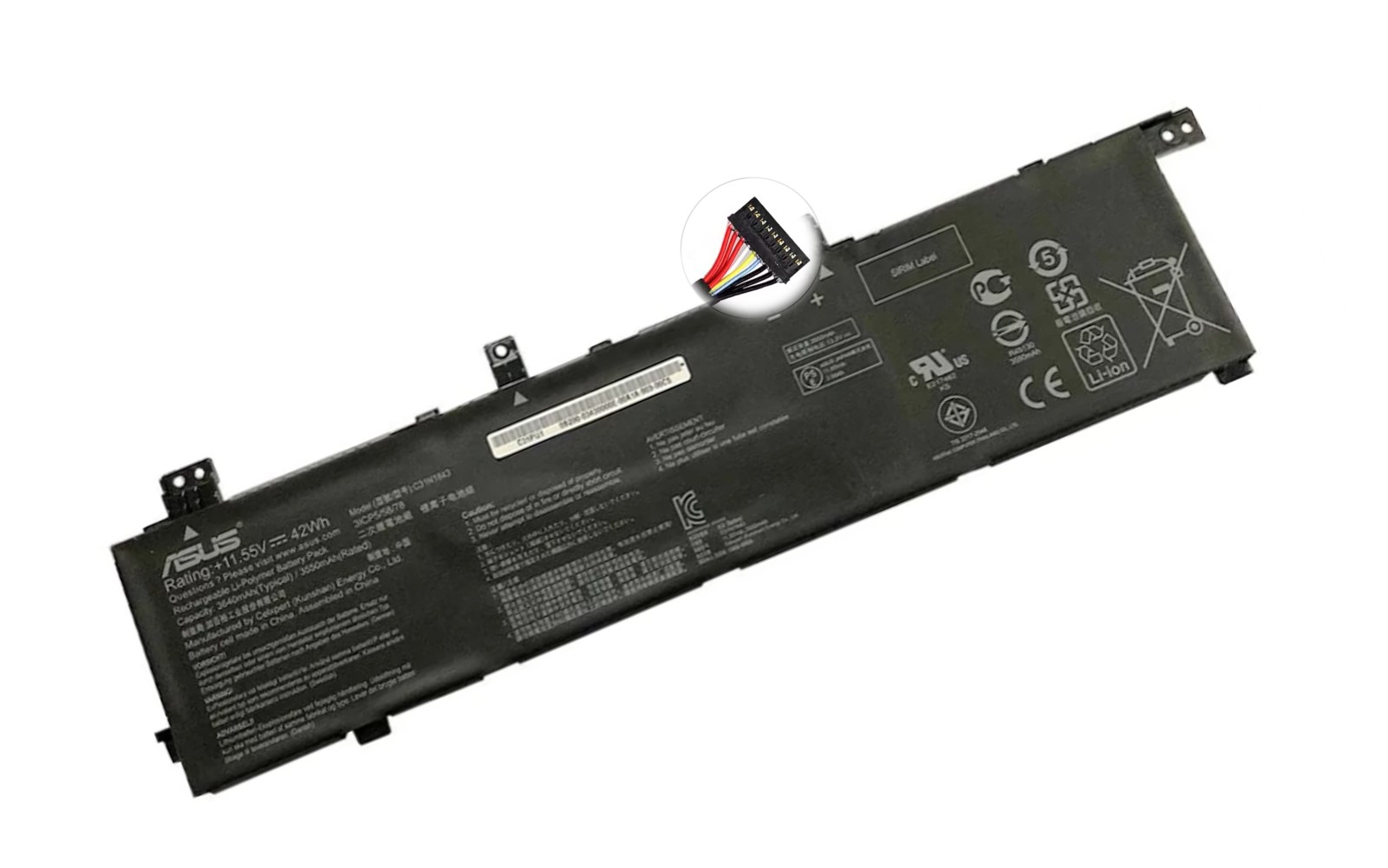BATERIA ASUS VIVOBOOK S14 S432 3C C31N1843 ORIGINAL - Imagen 2